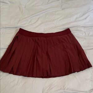 Lululemon Burgundy Pleated Skirt